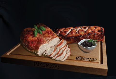 €70 Turkey Crown and Large Home-cured Ham Hamper